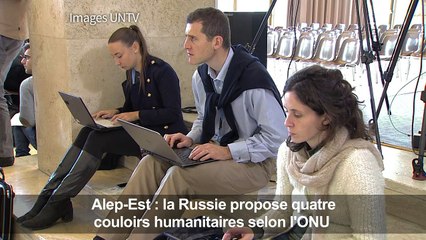 ONU : la Russie propose 4 couloirs humanitaires pour Alep-Est