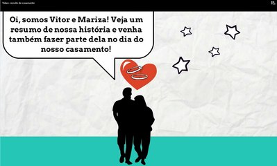 Vídeo convite de casamento