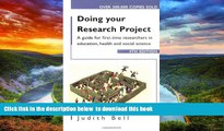 Buy NOW Judith Bell Doing Your Research Project 4/e: A guide for first-time researchers in social