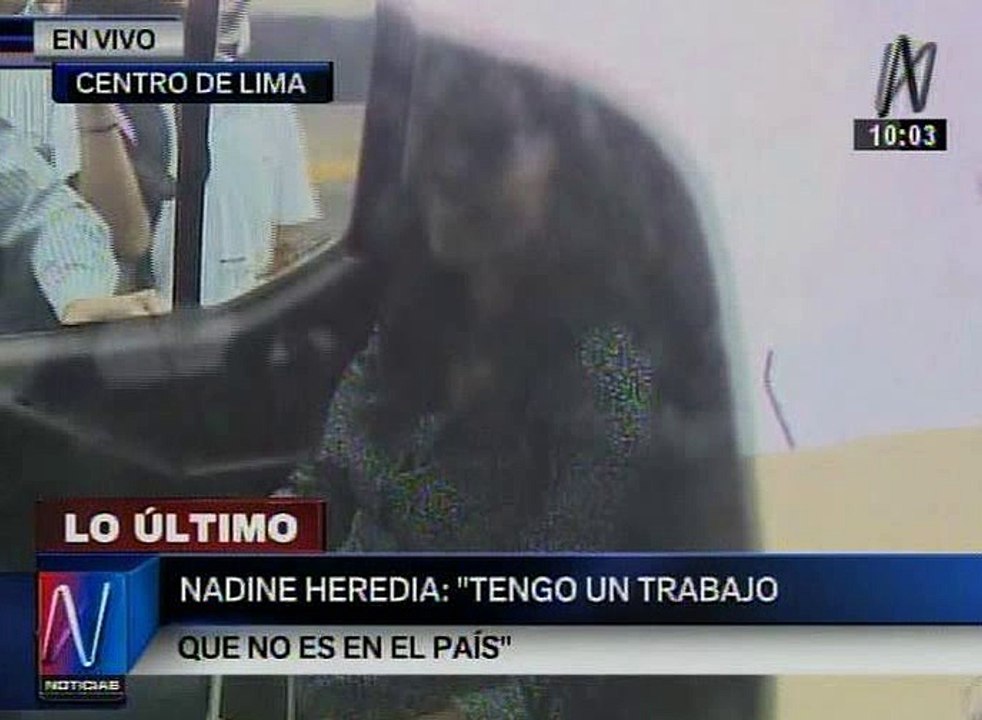 Nadine Heredia pidió licencia a la FAO y en 15 días volverá a Suiza