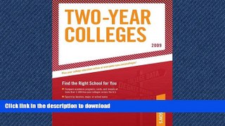 READ THE NEW BOOK Undergraduate Guide: Two-Year Colleges 2009 (Peterson s Two-Year Colleges) READ