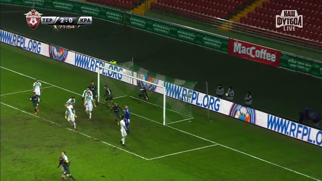 Терек - Краснодар 2:1 Уилкер Анхель (Автогол)