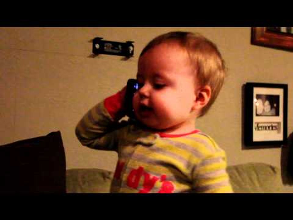 Cute Baby Talking On Phone - Cutest Babies Talk Ever