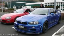 Nissan Skyline R34 GTR Tunée   Toyota Supra Tunée