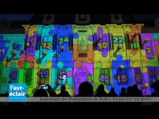 Lancement des illuminations de Noël à Troyes