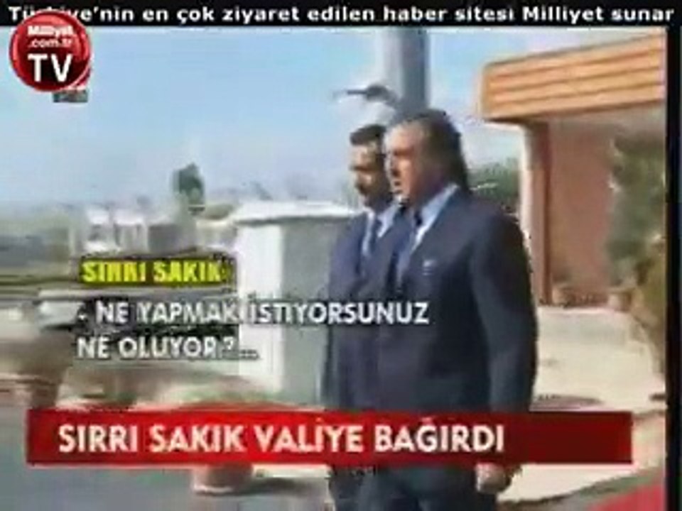 Sirri Sakik valiye bagirdi, azarladi- Nov. 2016