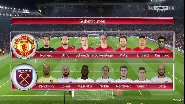 Manchester United vs West Ham 4-1 EXTENDED - Highlights Nov, 30 2016