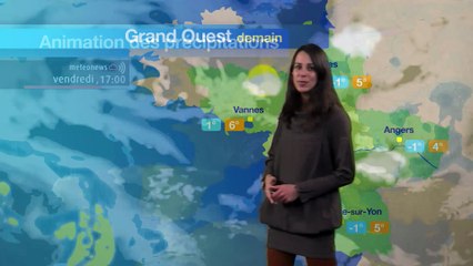 Prévisions météo pour la journée du vendredi 2 décembre