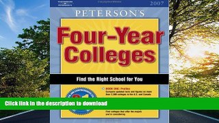 READ THE NEW BOOK Four Year Colleges 2007, Guide to (Peterson s Four-Year Colleges) READ EBOOK