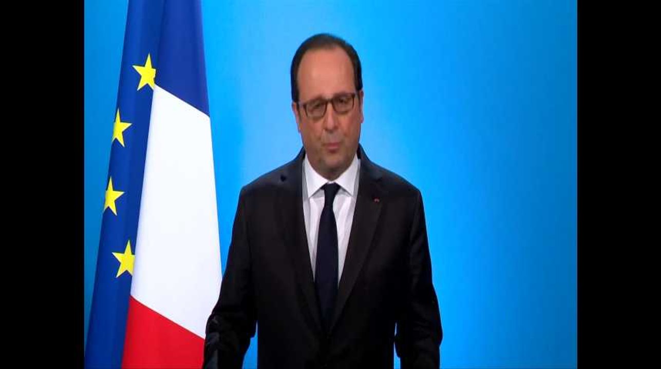 François Hollande : "J'ai décidé de ne pas être candidat à l'élection présidentielle."