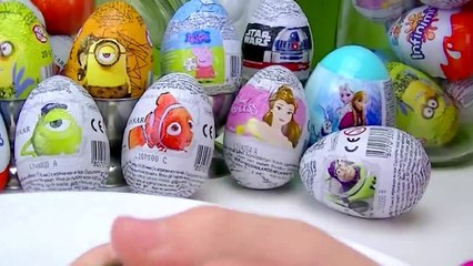 50 Huevos sorpresa 2016 de Disney Pixar, Trolls, Los Minions, Peppa Pig,. 50 surprise eggs