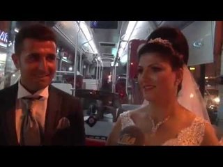 Şoför Çiftin Gelin Arabası Belediye Otobüsü Oldu