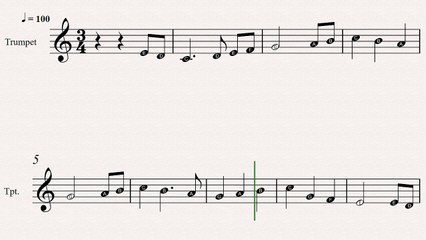 Trumpet Christmas Sheet Music: The First Noel