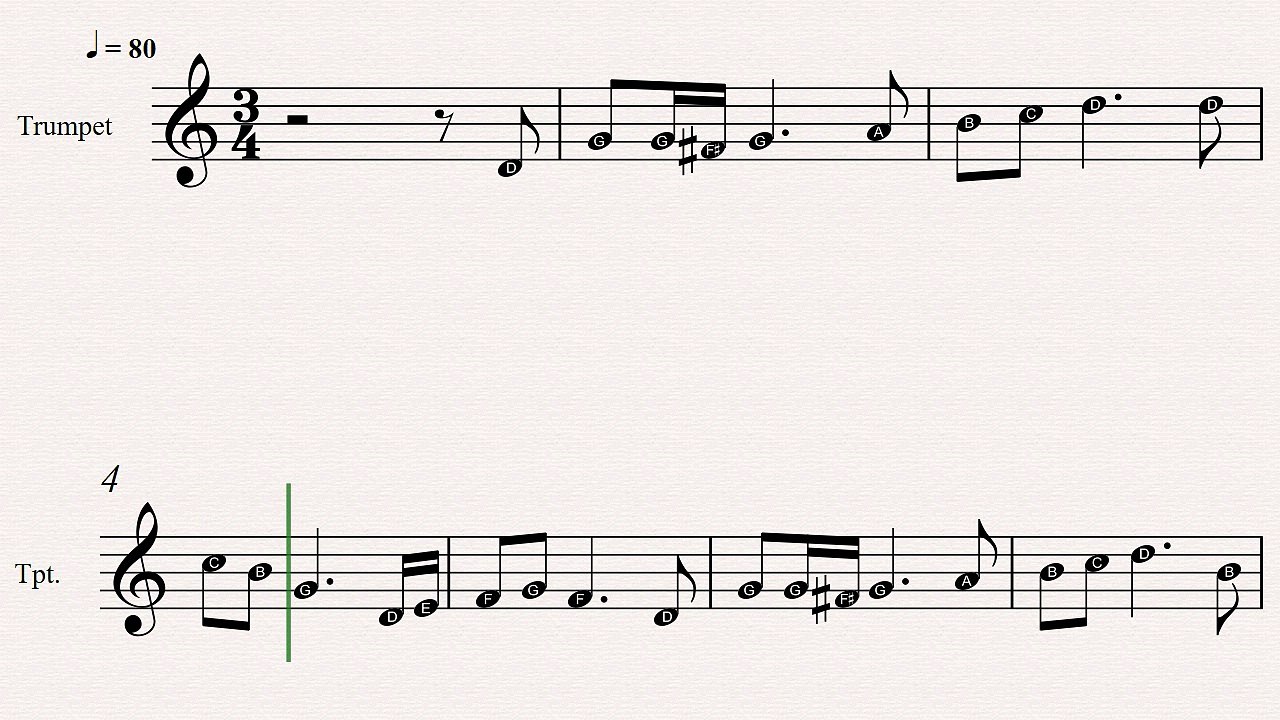 Trumpet Christmas Sheet Music: The Wexford Carol