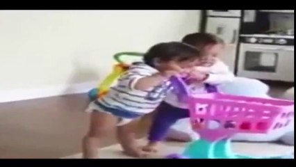 new Children 2 FUNNY BABY VIDEOS Children Comedy laughter See what hes doing two