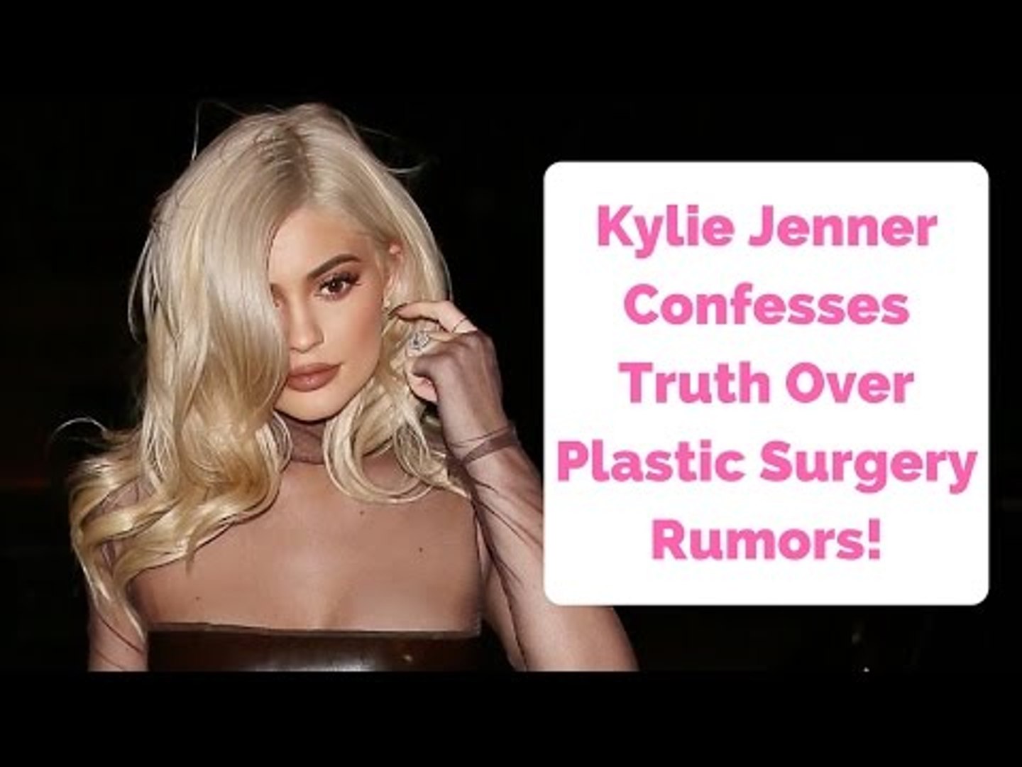 ⁣Kylie Jenner Confesses Truth After More Plastic Surgery Rumors!