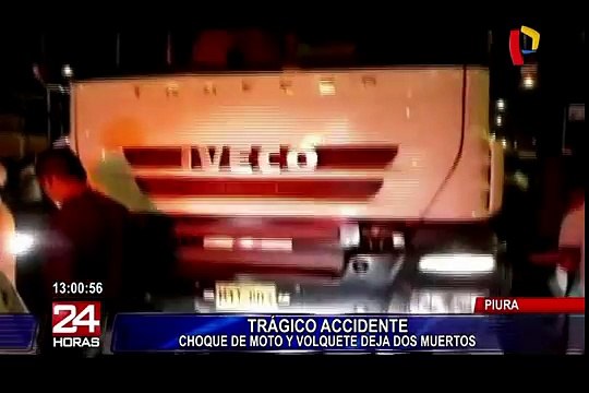 Piura: mujer embarazada y padre de cuatro niños mueren en accidente de tránsito