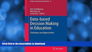 Best book  Data-based Decision Making in Education: Challenges and Opportunities (Studies in