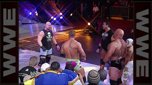 Stone Cold Steve Austin confronts Brock Lesnar