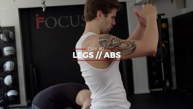 The legs and abs workout for training partners