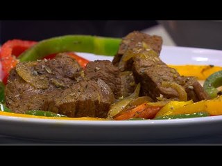 طاجن لحم بالفلفل الألوان | نادية سرحان