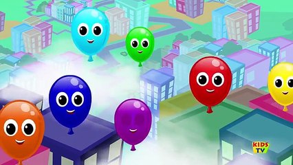 balloons color song ¦ rainbow colors song ¦ nursery rhyme ¦ learn colors