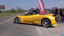 Supercars Leaving Cars & Coffee Italy part2