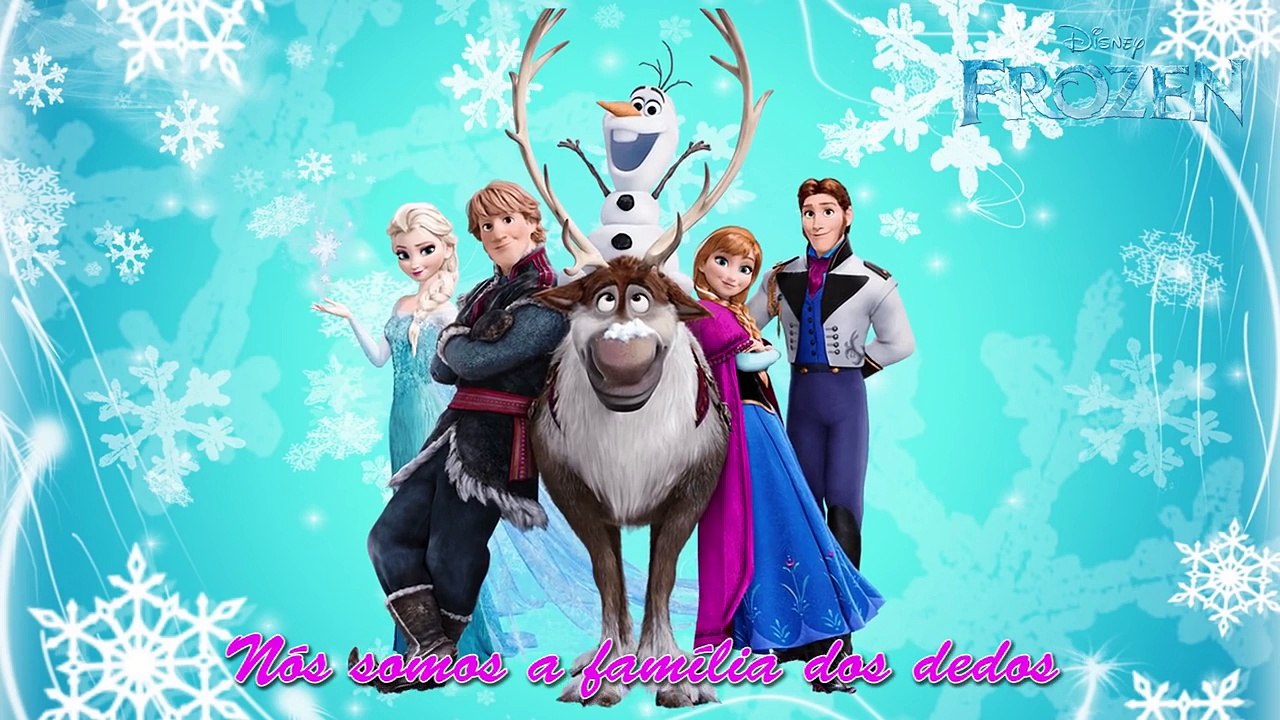 Frozen Família dos Dedos - em português