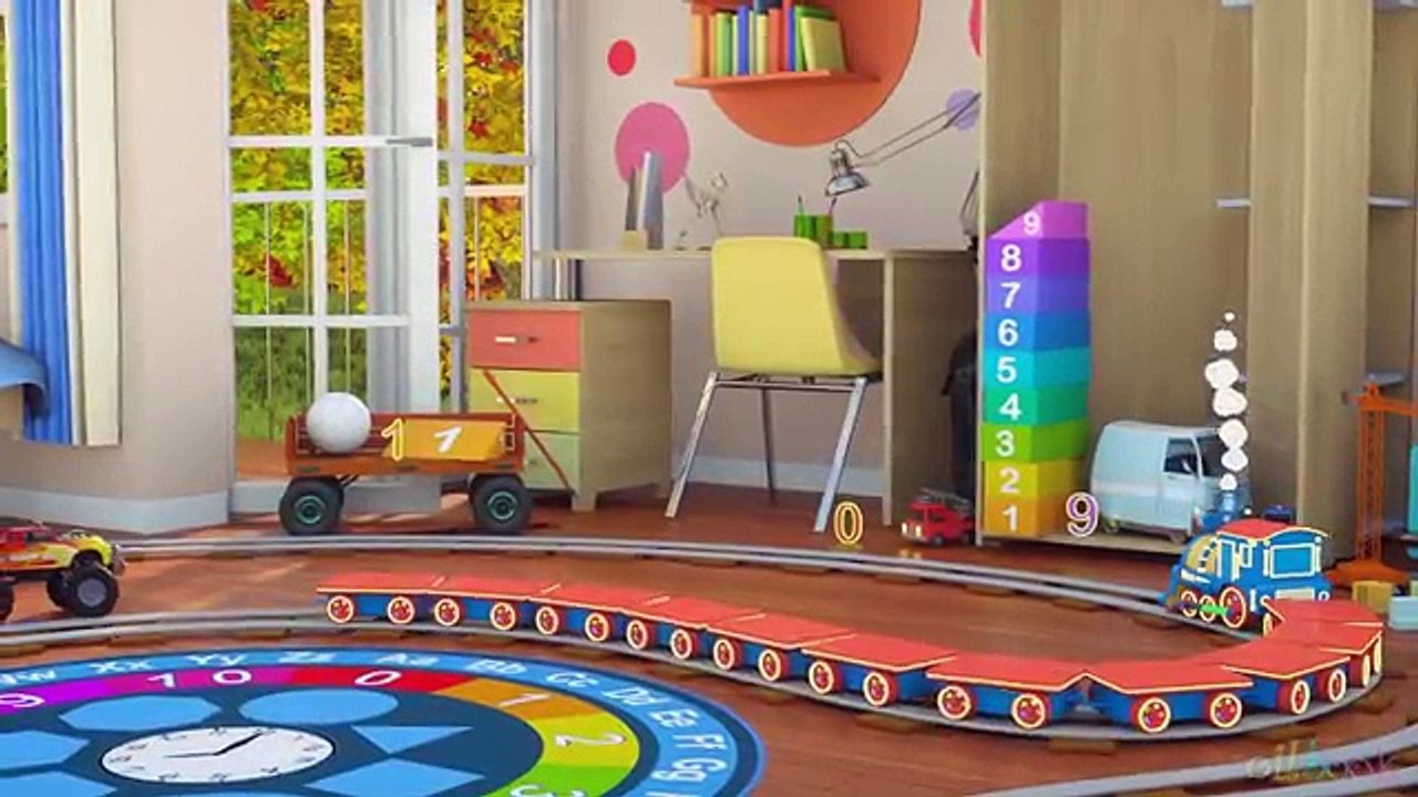 Мультфильм про машинки и паровозики. Учим цифры с паровозиком Максом от 1 до 10