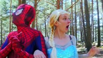 SPIDERMAN HURTS VS SUPERMAN & FROZEN ELSA  part 1