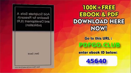 Acid Sulfate Soils A Baseline for Research and Development (ILRI publication)