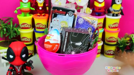 Huevo Sorpresa Gigante de Deadpool en Español de Plastilina Play Doh