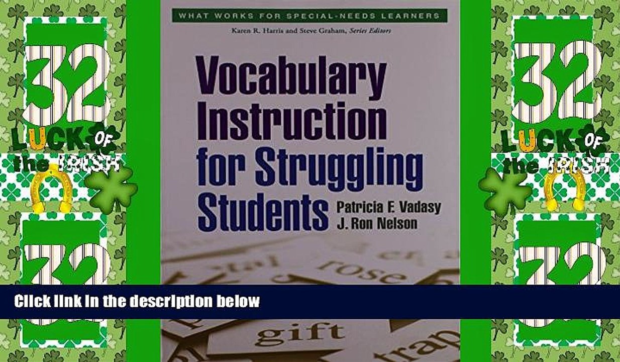 Best Price Vocabulary Instruction for Struggling Students (What Works for Special-Needs Learners)