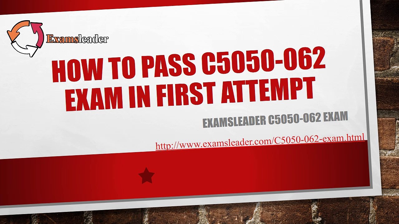Examsleader C5050-062 Braindumps