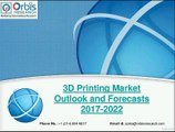 Global 3D Printing Market 2017 to 2022