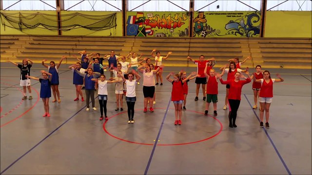concours FLASHMOB UNSS championnat du monde de HANDBALL 2017 collège du vallon AUTUN