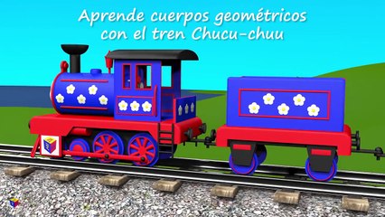 Las figuras geométricas para niños en español Aprende los cuerpos geométricos con el tren Chucu-chuu