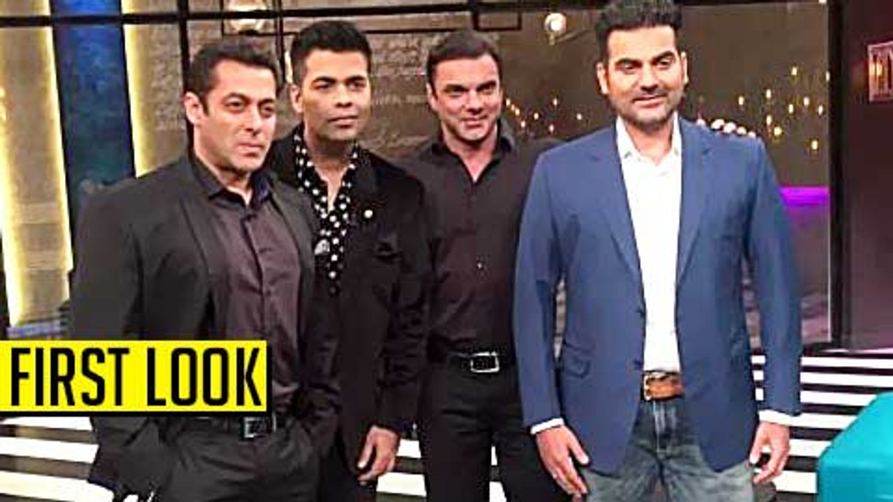 FIRST LOOK  Salman Khan, Sohail and Arbaaz On Koffee With Karan 5 100 Episode