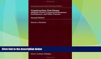 Price Constructing Test Items: Multiple-Choice, Constructed-Response, Performance and Other