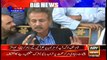 Mayor Karachi Waseem Akhtar talks to media