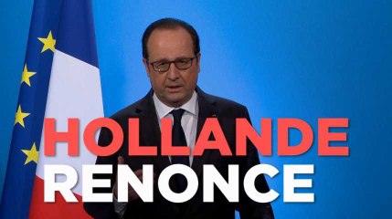 Hollande : "J'ai décidé de ne pas être candidat à l'élection présidentielle"