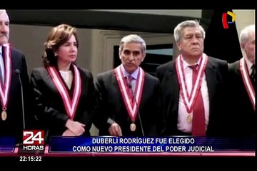 Duberlí Rodríguez fue elegido nuevo presidente del Poder Judicial