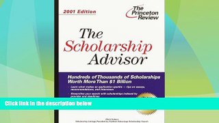 Price The Scholarship Advisor, 2001 Edition Chris Vuturo On Audio