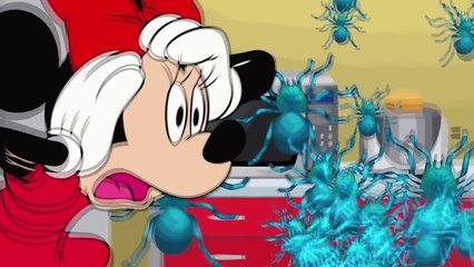 Mickey Mouse Gross Spider House Attack Finger Family Song!