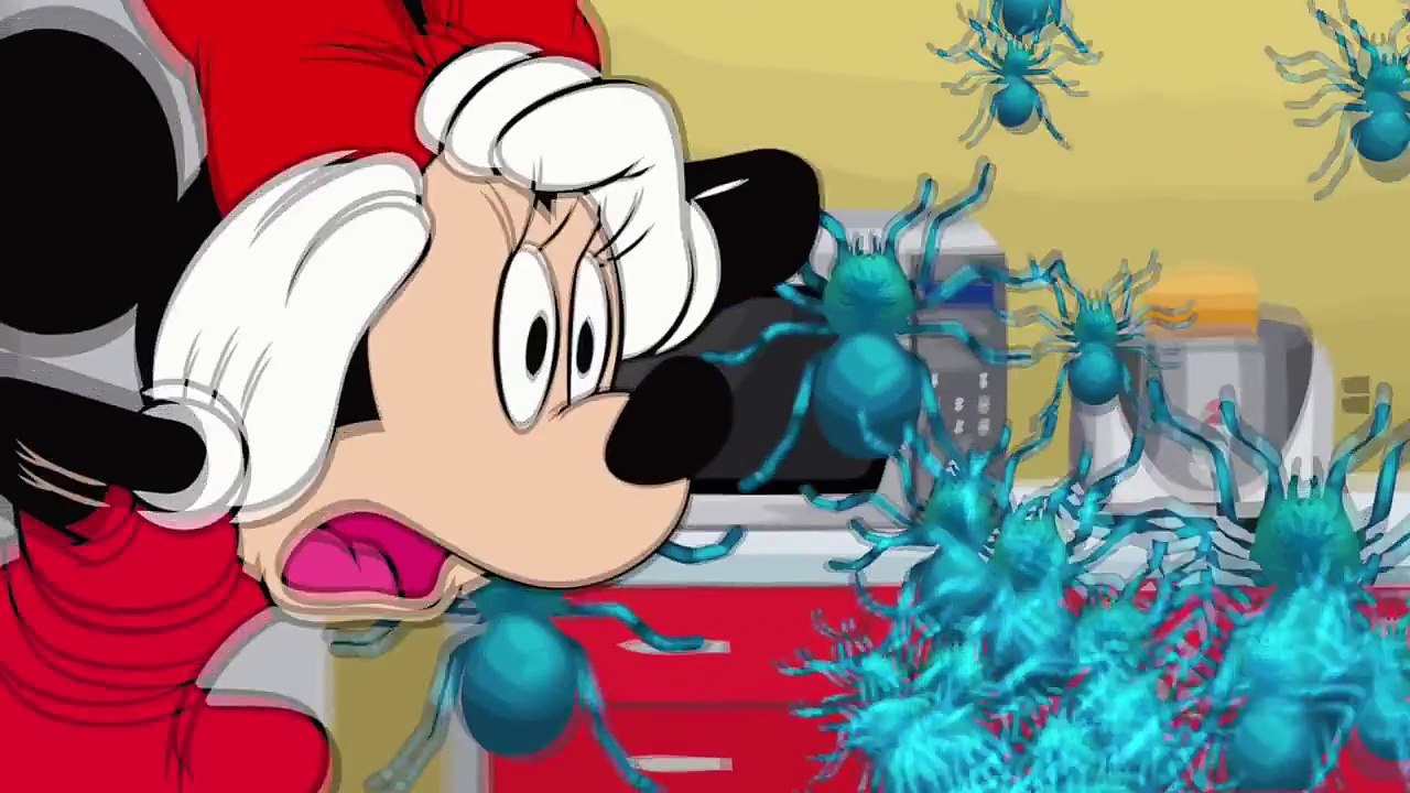 Mickey Mouse Gross Spider House Attack Finger Family Song!
