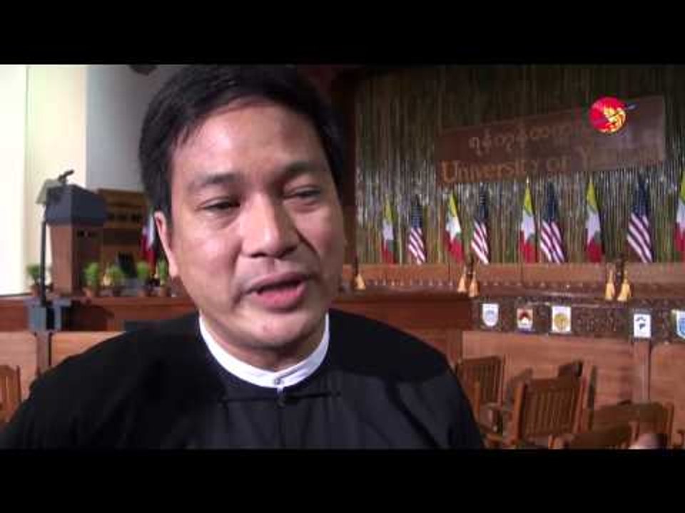 Views on Obama's Speech at Convocation Hall in Yangon University.