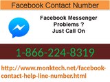 Instantly Help Dial 1-866-224-8319 Facebook Contact Number