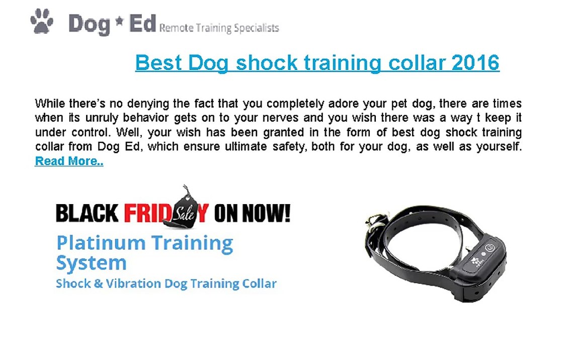 Best Dog shock training collar 2016