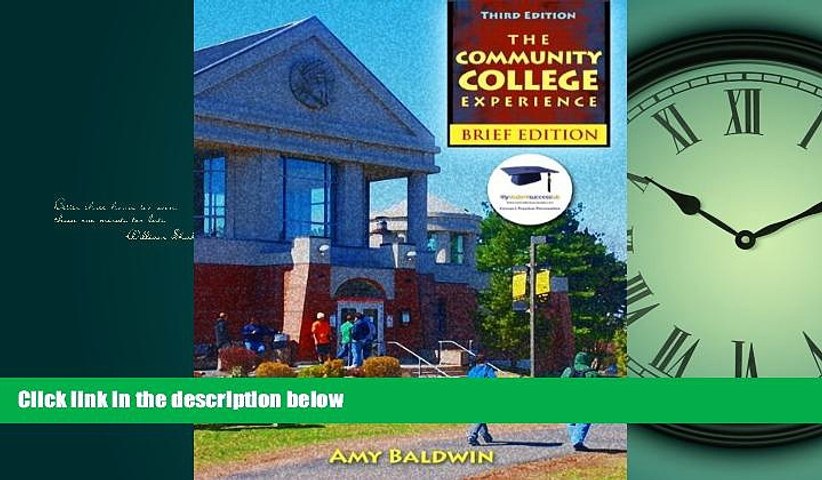 READ book Community College Experience, Brief Edition, The Plus NEW MyStudentSuccessLab  Update --