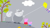 Peppa Pig Flying A Kite Coloring part2